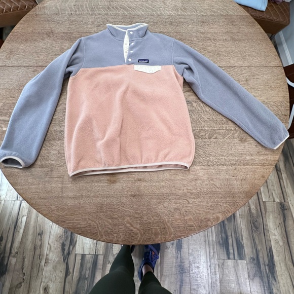 Patagonia Synchilla Snap-T Recycled Fleece Pullover medium pink rosewater gray - Picture 11 of 16